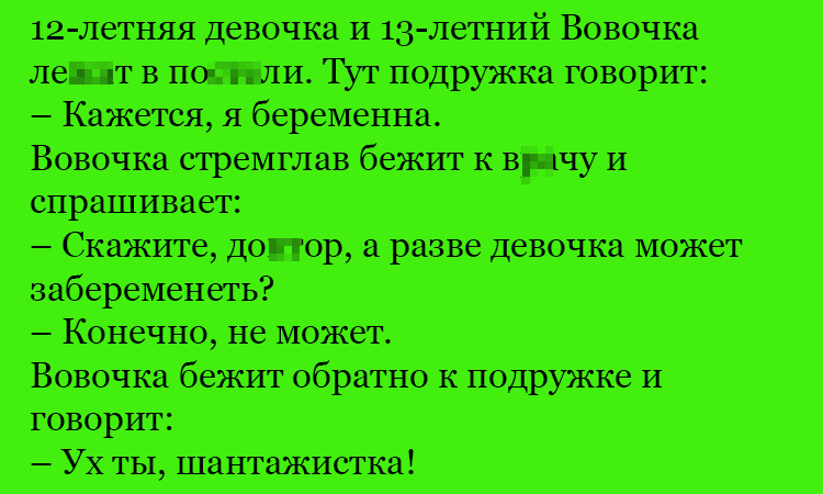 Анекдот про вопрос Вовочки