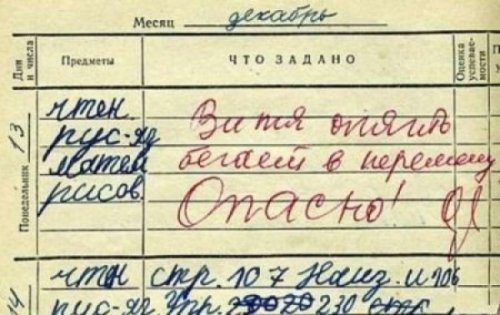 10 перлов из школьных тетрадей