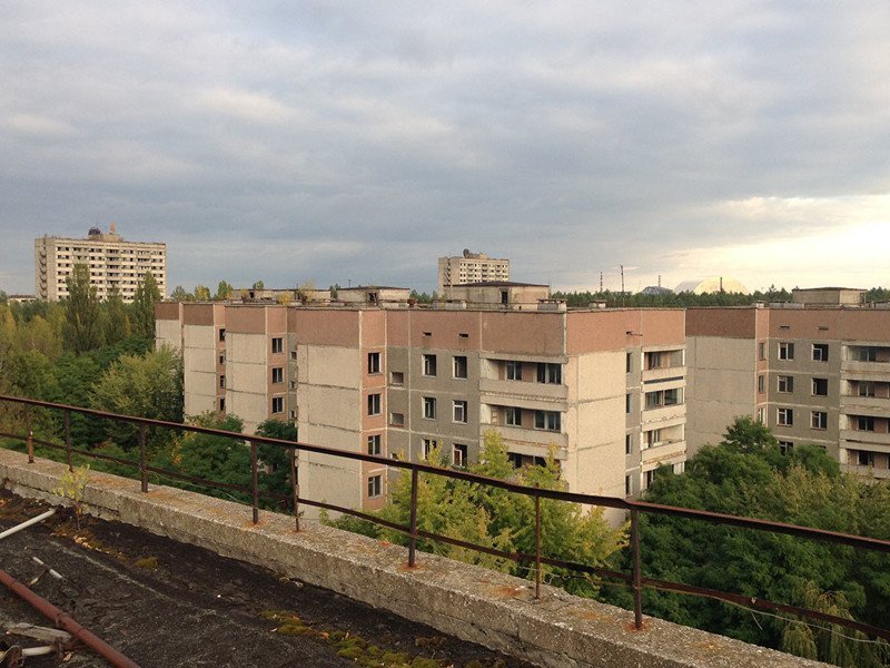Фотографии, сделанные сталкерами, которые нелегально заночевали в Чернобыле