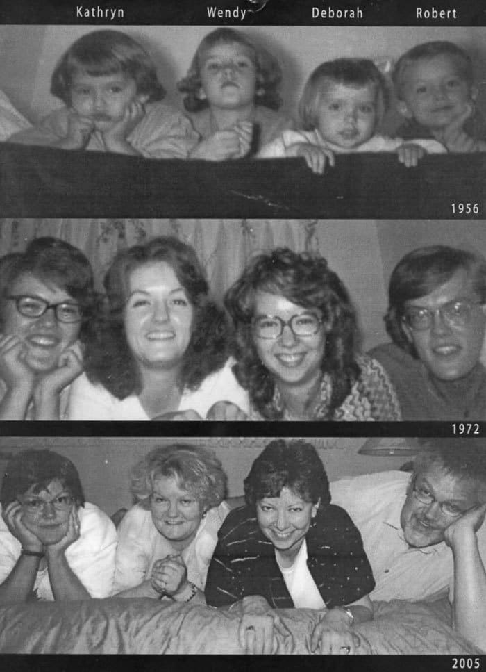 Братья и сестры повторяют фотографии из детства и это выглядит прекрасно - 17 лучших фотографий
