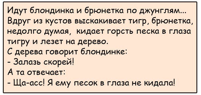 Хорошие анекдоты