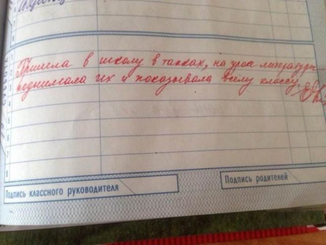 Будни учителей: 15 записей в школьных дневниках!