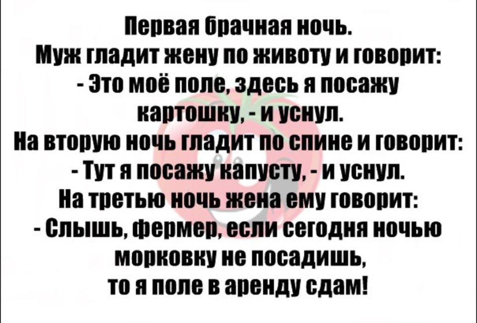 Анекдот про молодожен