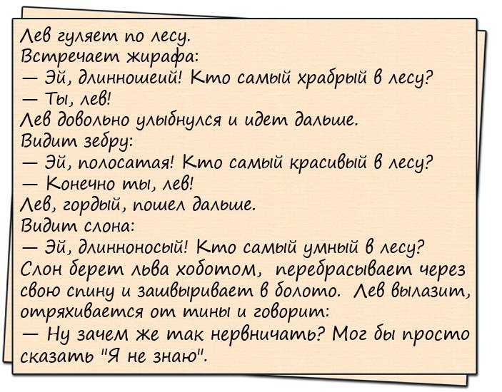 Анекдот про домашние дела