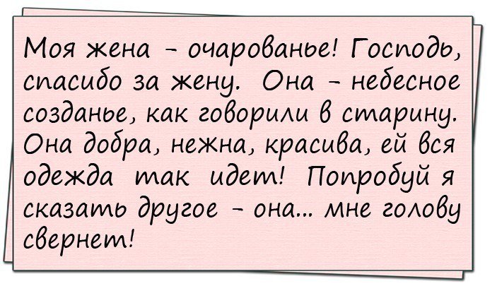 Анекдот про семью