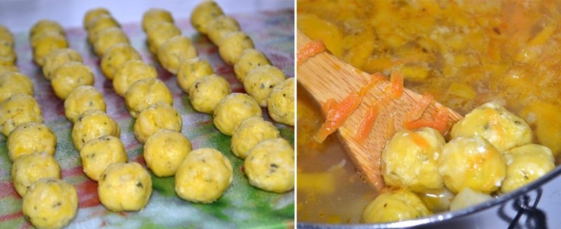 Очень вкусный, легкий и яркий, а так же питательный суп с сырными шариками