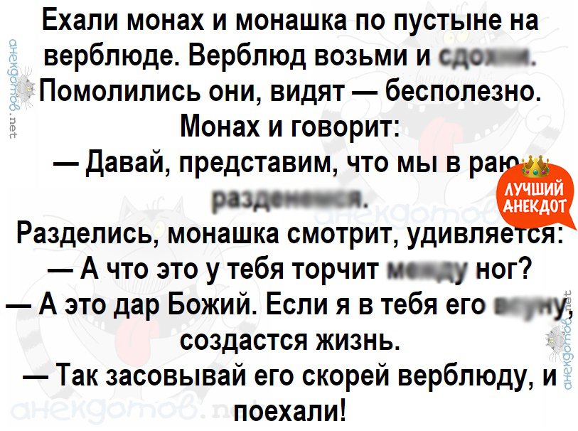 Анекдот про верблюда