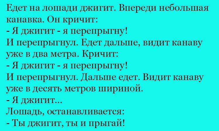Анекдот про наездника