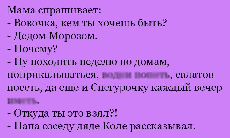 Анекдот про работу Дедом Морозом