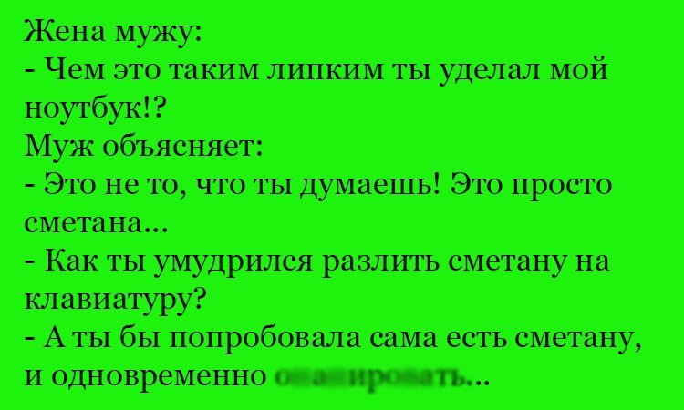 Анекдот про уделанный ноутбук