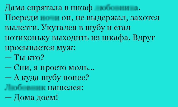 Анекдот про моль и шубу