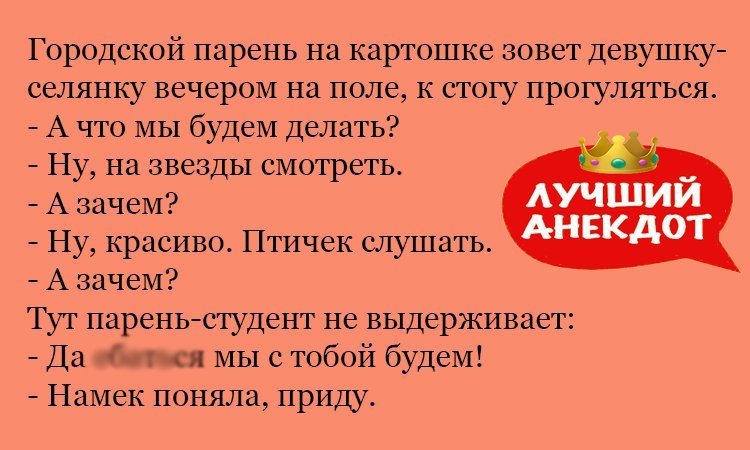 Анекдот про звезды и птичек