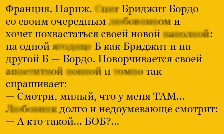 Анекдот про Бриджит