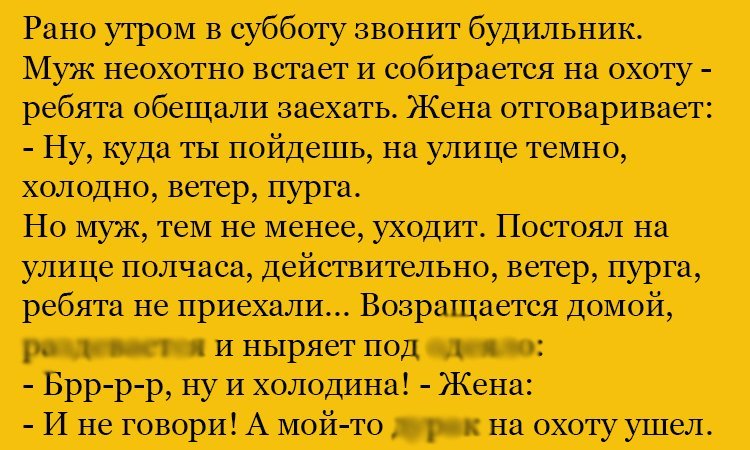 Анекдот про холодину