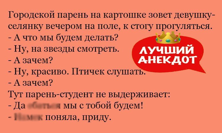 Анекдот про звезды и птичек