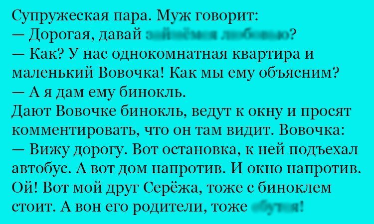 Анекдот про маленького Вовочку