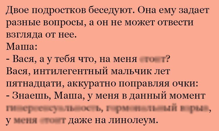 Анекдот про Машу и Васю