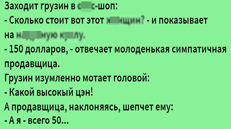 Анекдот про удивительные цены