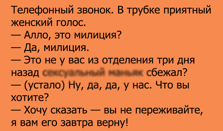 Анекдот про телефонный звонок